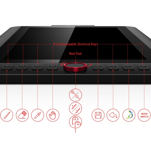 XPPen Artist13.3 Pro 13.3 Inch IPS Drawing Monitor Pen Display Full-Laminated Graphics Drawing Monitor with 60 Degree Tilt Function