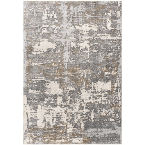 RUG BRANCH  Vireo Comtemporary Abstract Distressed Grey/brown Indoor Area Rug