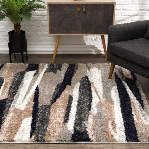 Rug Branch Contemporary Geometric Shag Indoor Rug