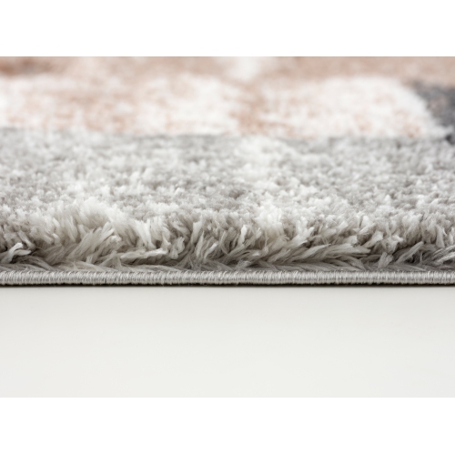 Rug Branch Retro Geometric Runner Rug- 2'8" x 4'11", Beige