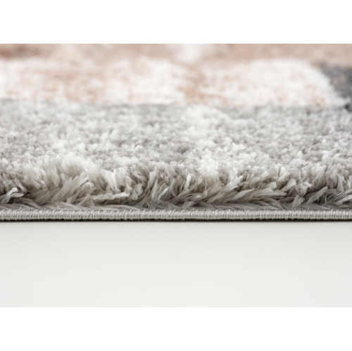 Rug Branch Retro Geometric Runner Rug- 2'8" x 4'11", Beige