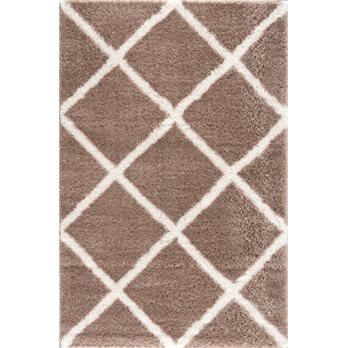 RUG BRANCH  Terra Contemporary Trellis Brown/white Indoor Area Rug