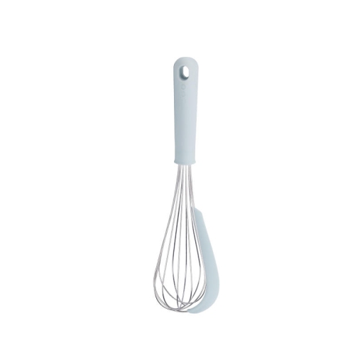 2-in-1 Basting whisk Manual Egg Beater With Bowl Scraper Stainless Steel Wire Balloon Whisk For Blending, Beating, Frothing & Stirring
