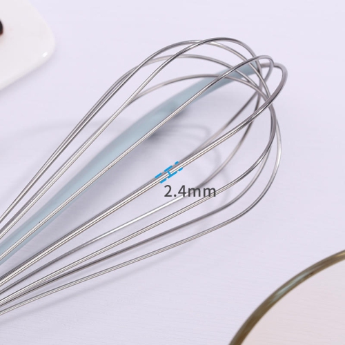 2-in-1 Basting whisk Manual Egg Beater With Bowl Scraper Stainless Steel Wire Balloon Whisk For Blending, Beating, Frothing & Stirring