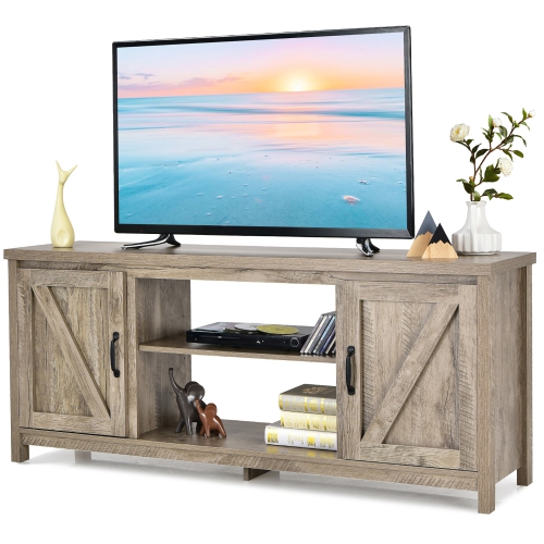 Costway 59" TV Stand Media Console Center w/ Storage Cabinet for 65" TV