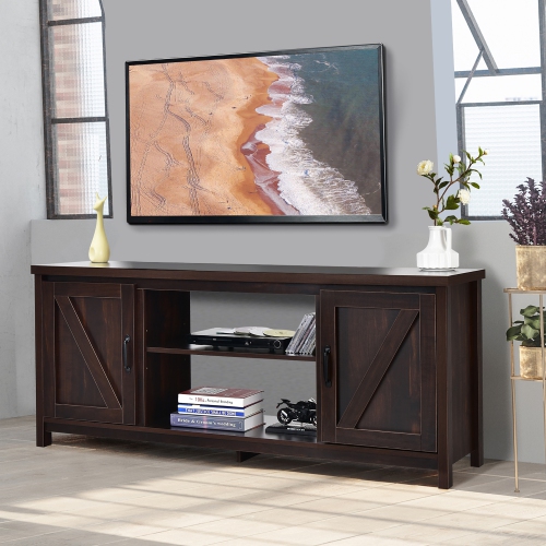 Costway 59" TV Stand Media Console Center w/ Storage Cabinet for 65" TV