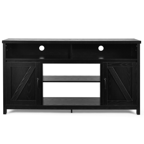 Costway 59" TV Stand Media Center Console Cabinet w/ Barn Door for TV's 65"