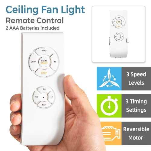 Costway 20" Caged Bladeless Ceiling Fan with Light Reversible Motor & Remote Control