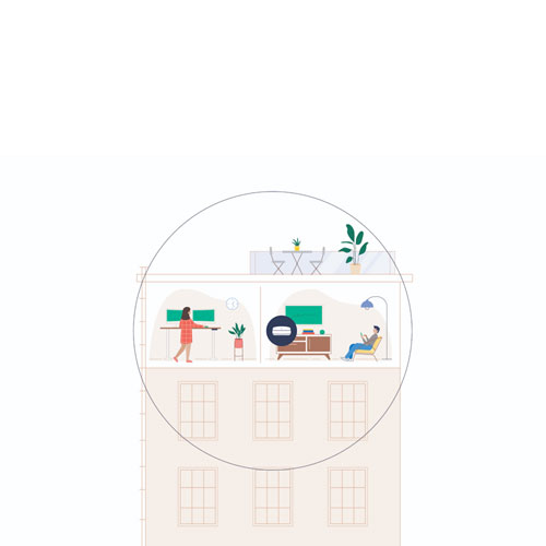 Routeur Wi-Fi 6E maison intégrale maillé tribande Pro 6E d'Eero