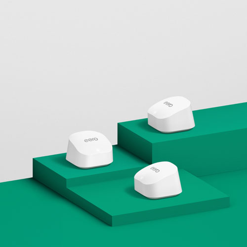 Système Wi-Fi 6 maison intégrale maillé bibande 6+ d'Eero - Ensemble de 3