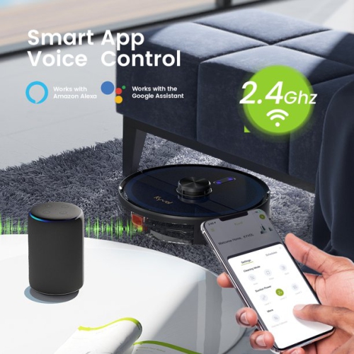 Kyvol Cybovac L20 Robot LDS LASER navigation Vacuum Cleaner, 3000Pa Strong Suction, 150 Min Runtime & Self-Charging, voice control, APP support.