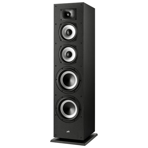 Haut-parleur colonne Monitor XT70 200 W de Polk Audio - unité - Noir minuit - Boîte ouverte