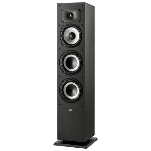 Haut-parleur colonne Monitor XT60 200 W de Polk Audio - unité - Noir minuit - Boîte ouverte