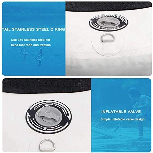 Planche à pagaie gonflable 11'x32"x6" Premium SUP Accessories & Carry Bag | stand up paddle board gonflable, Youth & Adult up to 150 kg, 335cm