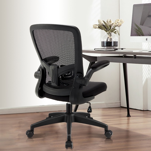 Office Chair Ergonomic Cheap Desk Chair Mesh Computer Chair Back Support Mid Back Executive Chair Task Rolling Swivel Chair for Back Pain Grey 