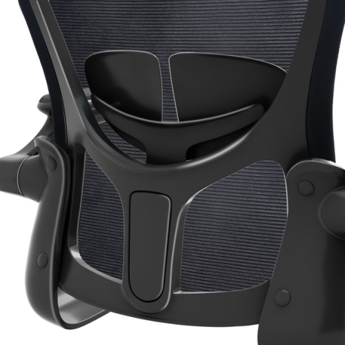 Chaise de bureau ergonomique CoolHut avec dossier réglable et filet respirant - Noir