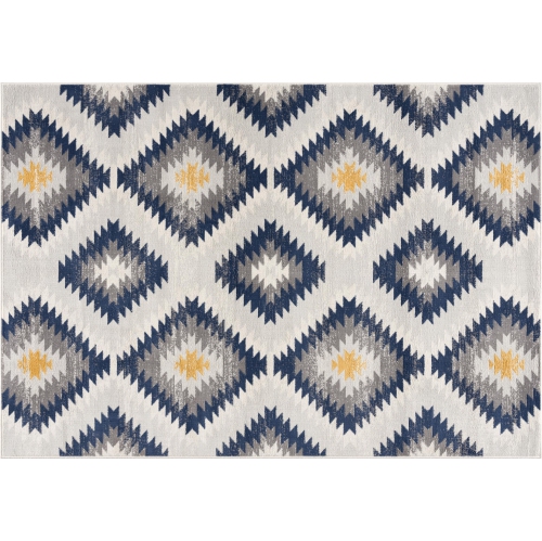 RUG BRANCH  Nava Contemporary Boho Beige/grey Indoor Area Rug