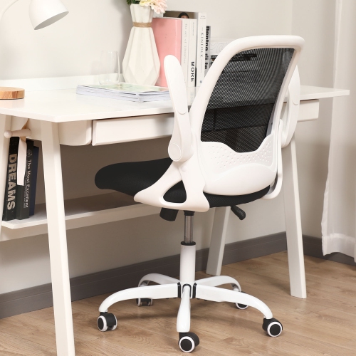 Kerdom Office Chair Adjustable Height, White Ergonomic Office Chair Canada