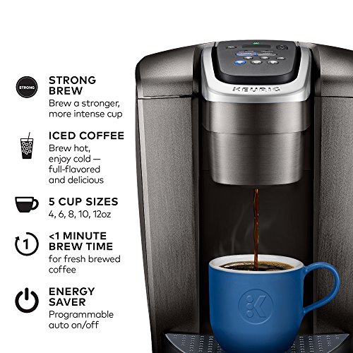 Keurig K-Elite Coffee Maker, Single Serve K-Cup Pod Coffee Brewer, With  Iced Coffee Capability, Brushed Slate
