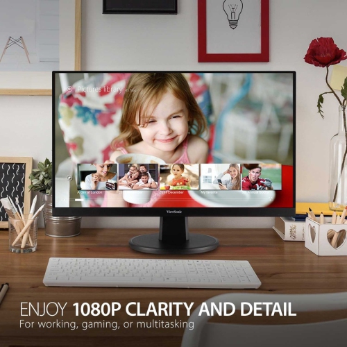 VIEWSONIC 22 MVA LCD MONITOR HDMI VGA FRAMELESS 1920X1080