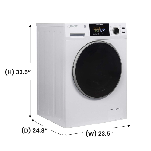 Equator Super Washer 1.9cf/18lbs Sani Allergen Winterize 1400RPM White 110V