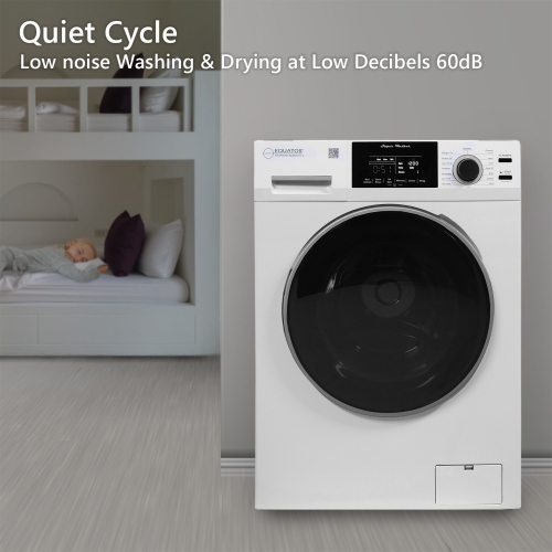 Equator Super Washer 1.9cf/18lbs Sani Allergen Winterize 1400RPM White 110V