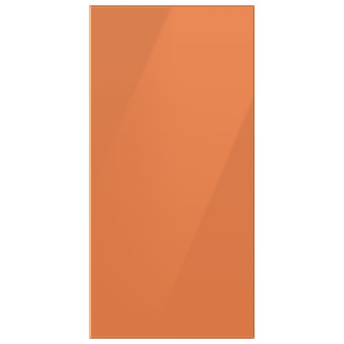 Panneau pour réfrigérateur 4 portes BESPOKE de Samsung - Panneau supérieur - Verre clémentine