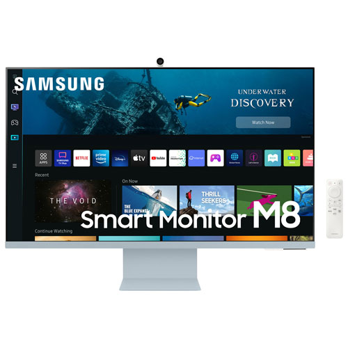 Samsung M8 32" 4K Ultra HD 60Hz 4ms GTG VA LED Smart Monitor - Daylight Blue