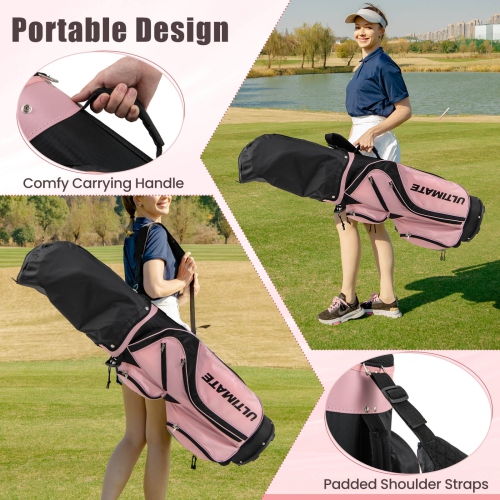 Costway Ladies Womens Complete Golf Clubs Set 10 Pieces Includes Alloy Driver