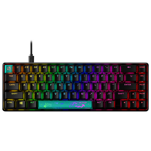 HyperX Alloy Origins 65 Backlit Mechanical Aqua Gaming Keyboard - English