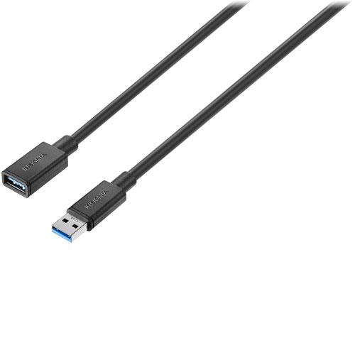 Insignia NS-PAAU36 6ft USB 3.0 Extension Cable A-Male to A-Female Black - Open Box