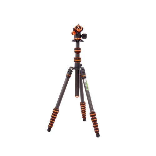 3 Legged Thing Punks Brian 2.0 & AirHed Neo 2.0 BLACK/ORANGE Carbon Fibre Tripod System