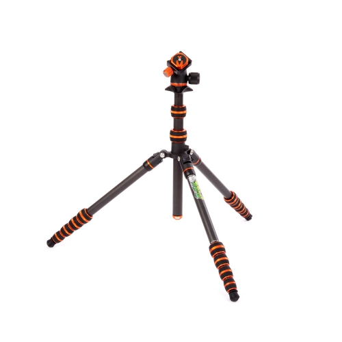 3 Legged Thing Punks Brian 2.0 & AirHed Neo 2.0 BLACK/ORANGE Carbon Fibre Tripod System