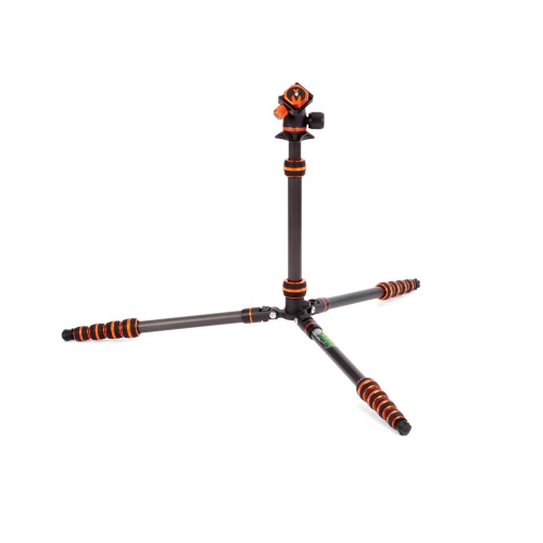 3 Legged Thing Punks Brian 2.0 & AirHed Neo 2.0 BLACK/ORANGE Carbon Fibre Tripod System