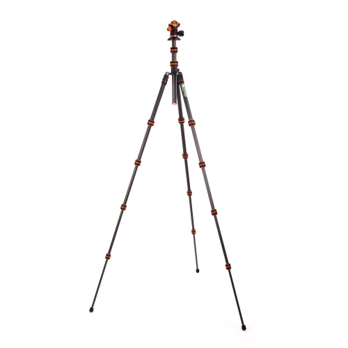 3 Legged Thing Punks Brian 2.0 & AirHed Neo 2.0 BLACK/ORANGE Carbon Fibre Tripod System