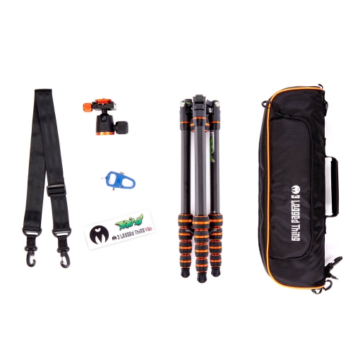 3 Legged Thing Punks Brian 2.0 & AirHed Neo 2.0 BLACK/ORANGE Carbon Fibre Tripod System