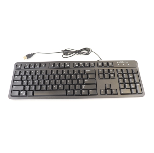 Open Box - Insignia NS-PNK8001C Wired Keyboard, Black, English