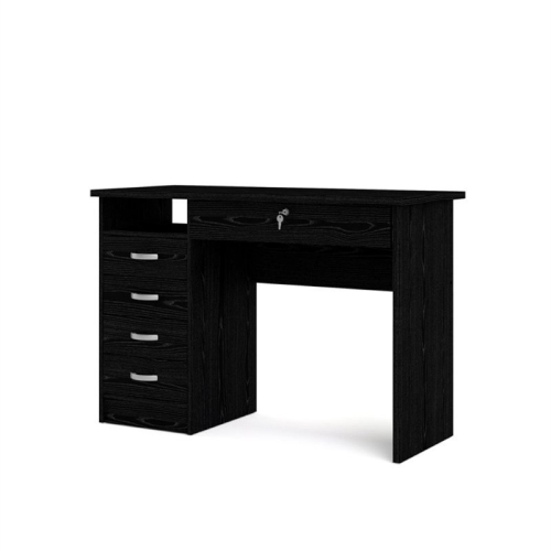 Tvilum Walden Transitional 5 Drawer Writing Desk in Black Wood Grain Best Buy Canada