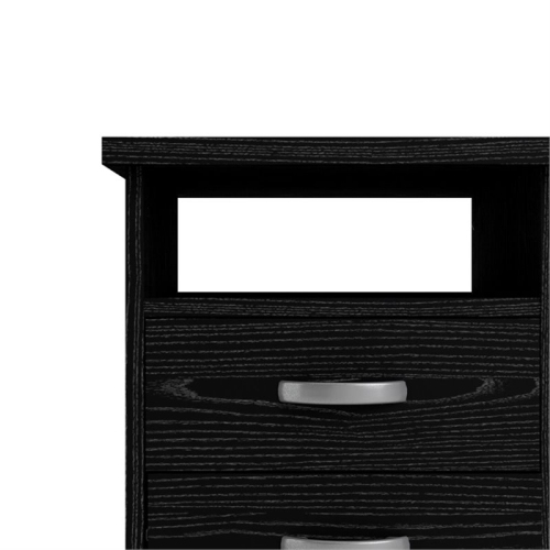 Tvilum Walden Transitional 5 Drawer Writing Desk in Black Wood Grain