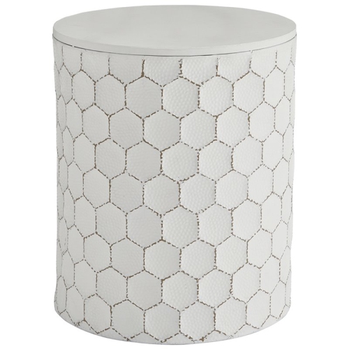 ASHLEY FURNITURE  Polly Round Accent End Table In White