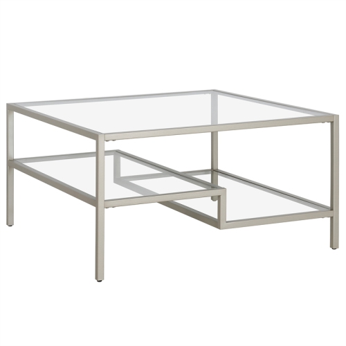 HENN&HART  Satin Nickel Square Coffee Table