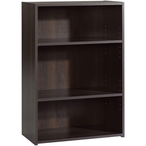 SCRANTON & CO  3-Shelf Wood Bookcase In Cinnamon Cherry