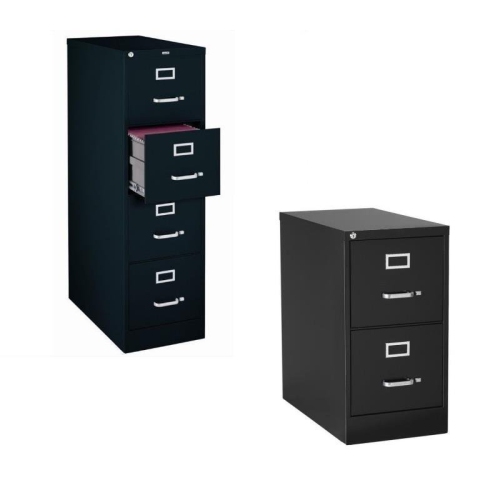 HIRSH INDUSTRIES LLC  (Value Pack) 2 Drawer And 4 Drawer Letter File Cabinet In In Black