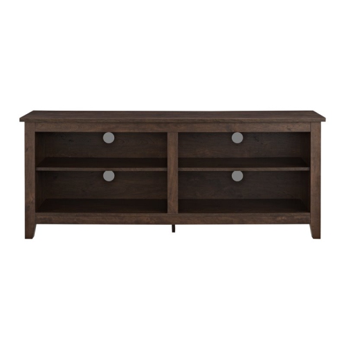 Pemberly Row 58" TV Stand Storage Console in Traditional Brown