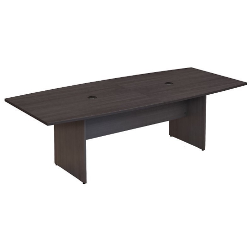 ATLIN DESIGNS  Atlin Design Boat Shaped Conference Table With Wood Base In Storm In Gray