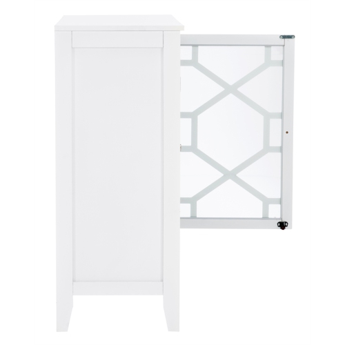 Linon Betty Wood Large Accent Cabinet in White