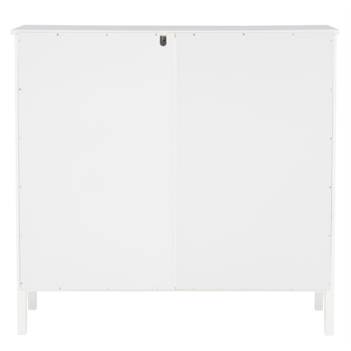 Linon Betty Wood Large Accent Cabinet in White