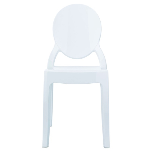 Compamia Siesta Baby Elizabeth Kids Chair in Glossy White