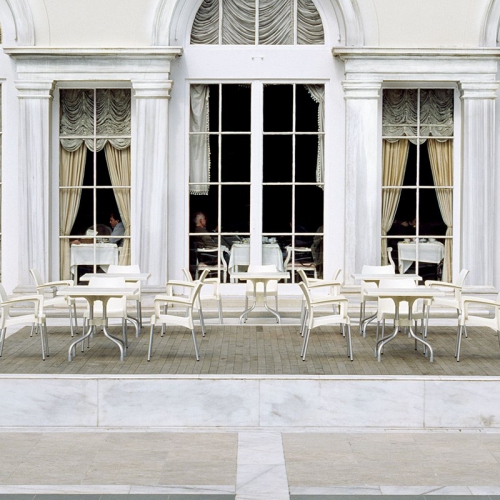 Compamia Dolce Resin Outdoor Arm Chair in Beige