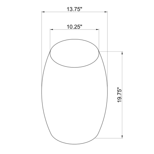 Linon Westly Mosaic Capiz Wood Drum Table in Light Blue